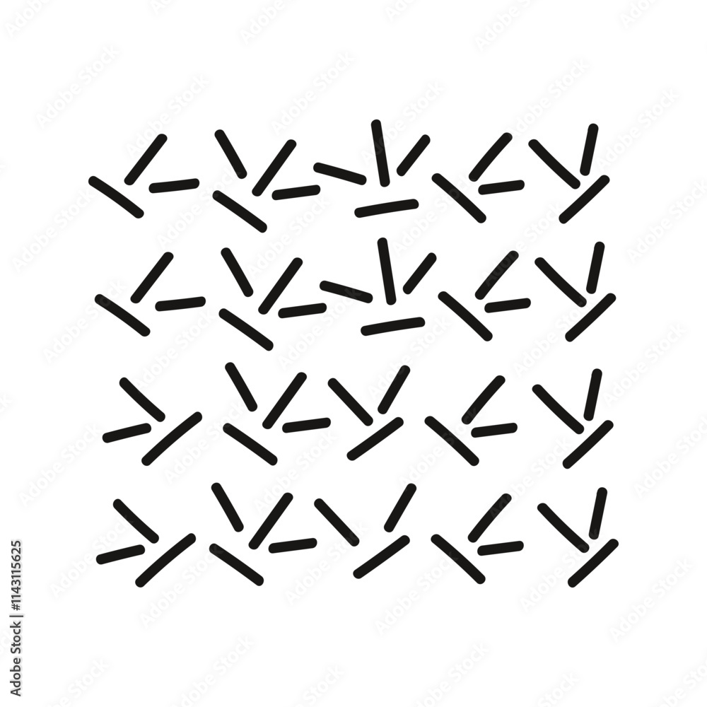 Hand drawn abstract scattered lines. Doodle funny scandinavian pattern with lines Hand drawn abstract scattered lines. Doodle funny scandinavian pattern with lines