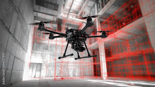 Drone Surveying Industrial Site