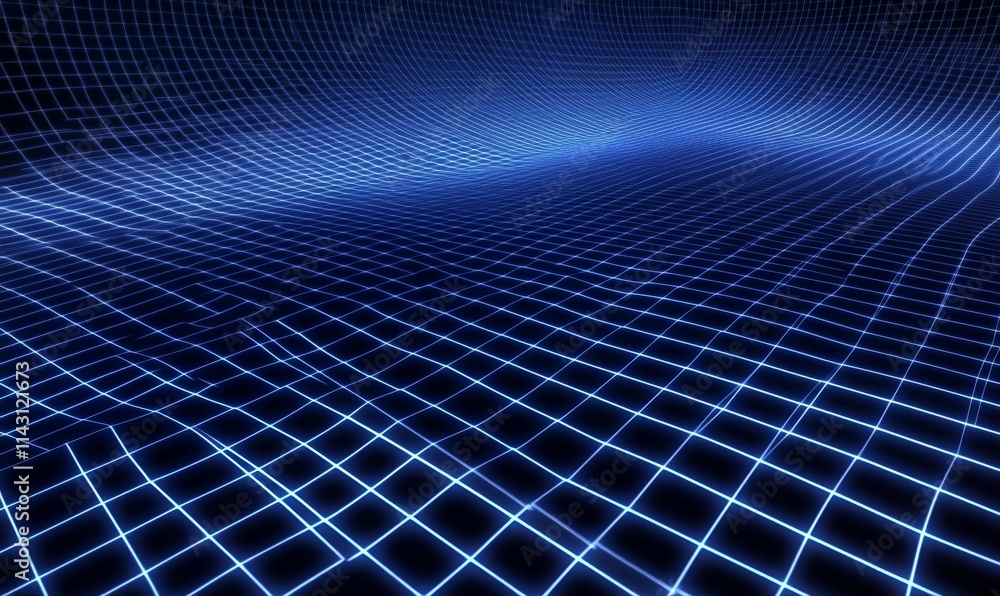 Futuristic, Blue Digital Grid background. Network Tech Wallpaper. Futuristic, Blue Digital Grid background. Network Tech Wallpaper.