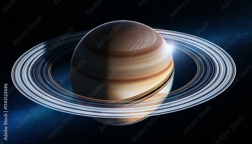 Stunning view of Saturn's rings and its majestic planet. Stunning view of Saturn's rings and its majestic planet.
