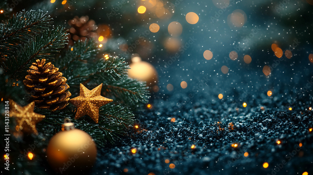 christmas background with golden balls christmas background with golden balls
