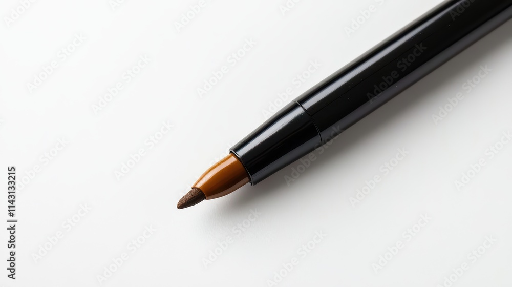Isolated brown highlighter on white background Isolated brown highlighter on white background