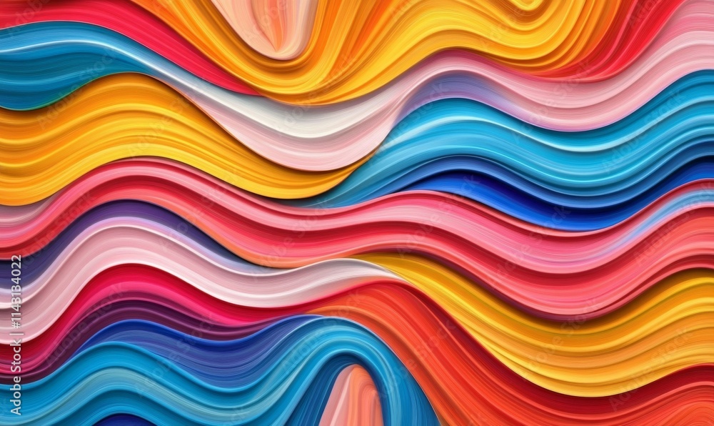 Modern Multicolored Painting Wallpaper. Stylish Design Texture. Generative AI. Modern Multicolored Painting Wallpaper. Stylish Design Texture. Generative AI.