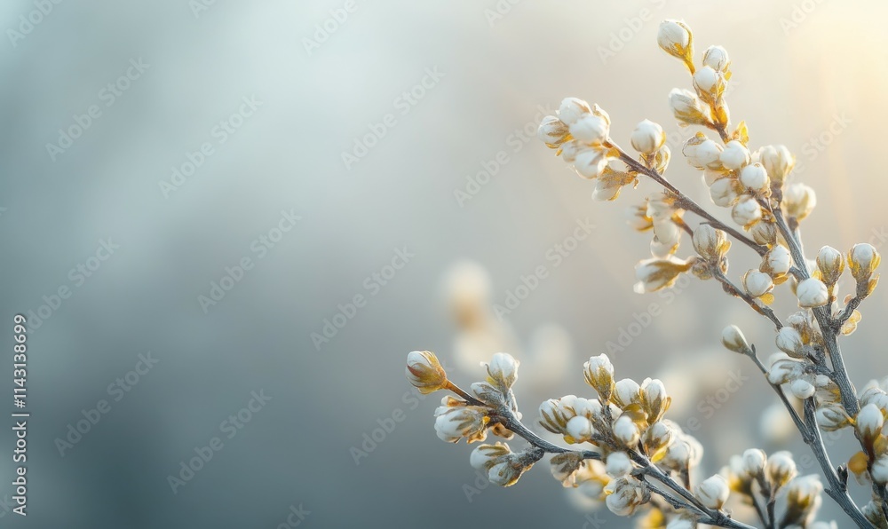 Spring Background with Natural Plant Elements and Copy-space. Spring Background with Natural Plant Elements and Copy-space.