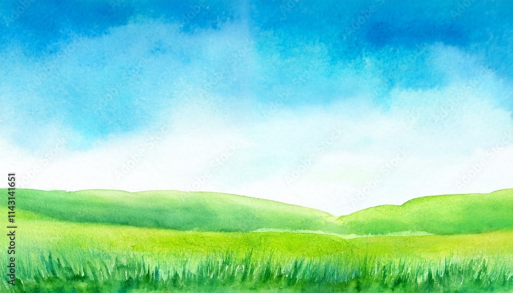 Nature watercolor illustration background Nature watercolor illustration background
