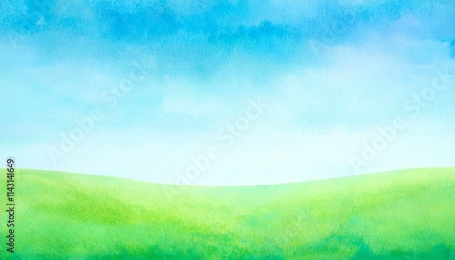 Nature watercolor illustration background