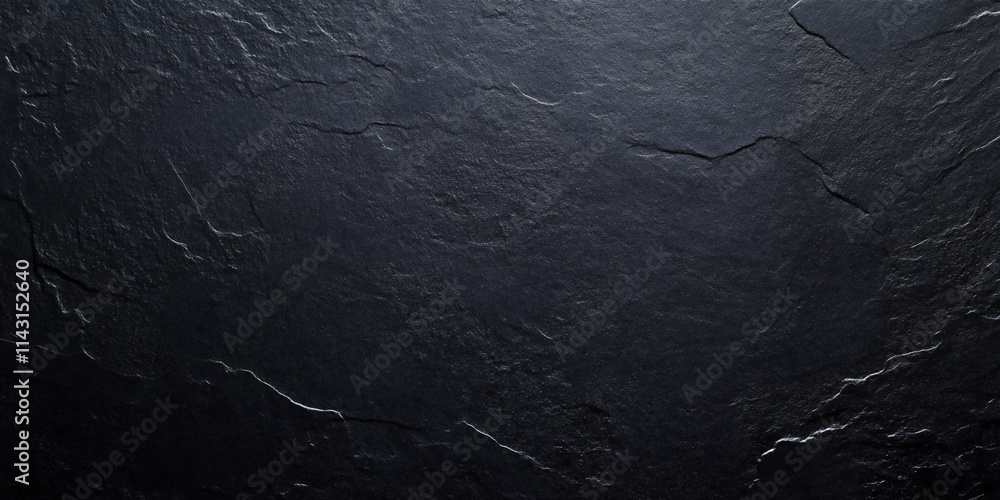 Dark slate background with natural stone texture. black stone. matte surface with slight cracks and lines Dark slate background with natural stone texture. black stone. matte surface with slight cracks and lines