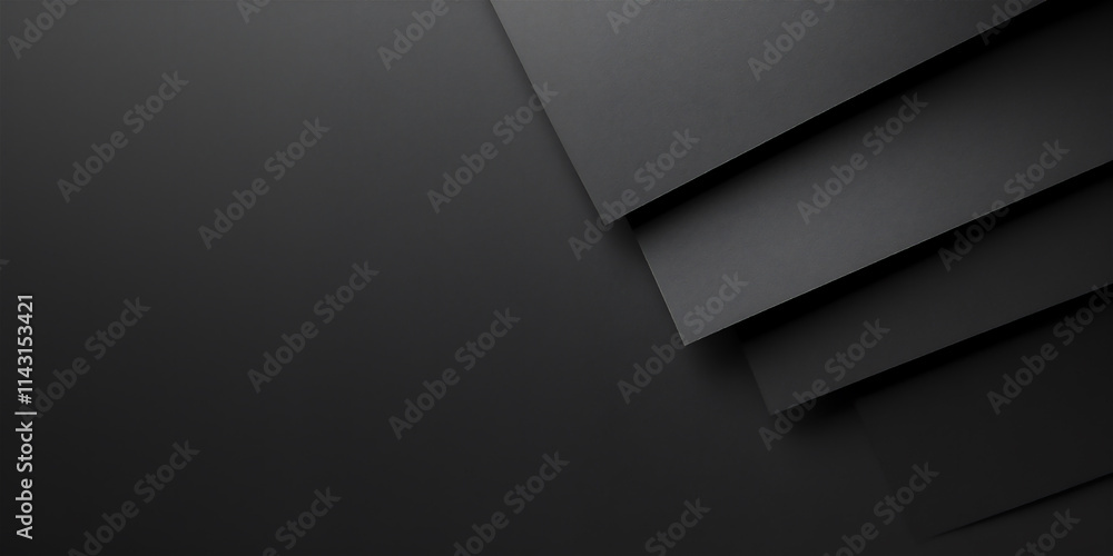 geometric black background. texture of paper and layers. simple background geometric black background. texture of paper and layers. simple background
