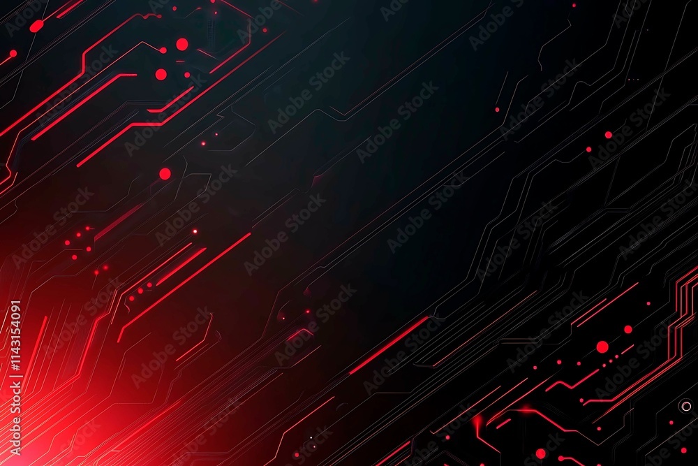 Dynamic technology-inspired abstract background with sharp red, black, and silver lines, creating a sleek and futuristic digital design. Dynamic technology-inspired abstract background with sharp red, black, and silver lines, creating a sleek and futuristic digital design.