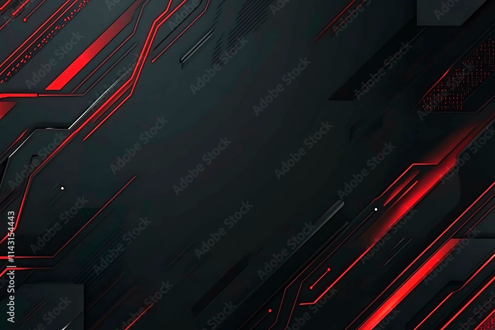 Dynamic technology-inspired abstract background with sharp red, black, and silver lines, creating a sleek and futuristic digital design. Dynamic technology-inspired abstract background with sharp red, black, and silver lines, creating a sleek and futuristic digital design.