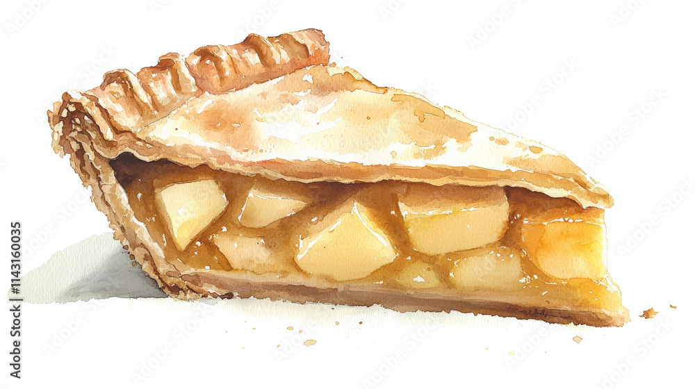 delicious slice of apple pie with golden crust and juicy filling delicious slice of apple pie with golden crust and juicy filling