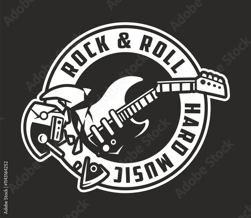 Electric guitar-themed creative design