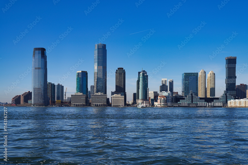 Fototapeta premium Jersey City waterfront seen from New York.