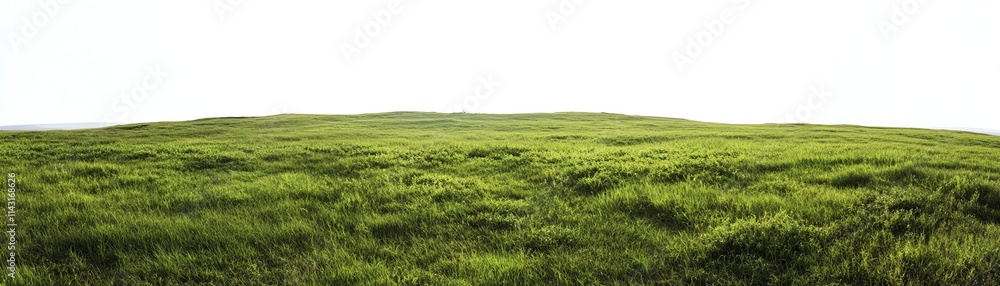 Vast green field under bright sky, serene natural landscape, peaceful outdoors. Vast green field under bright sky, serene natural landscape, peaceful outdoors.