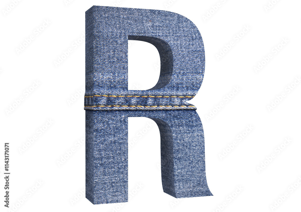 3D FONT JEANS ILLUSTRATION RENDER 3D FONT JEANS ILLUSTRATION RENDER