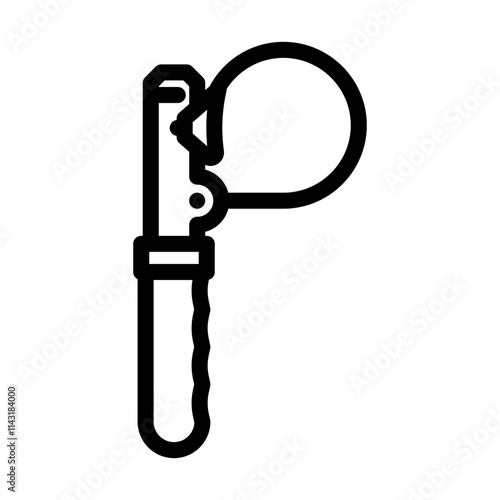 oil filter wrench car repair line icon vector. oil filter wrench car repair sign. isolated contour symbol black illustration