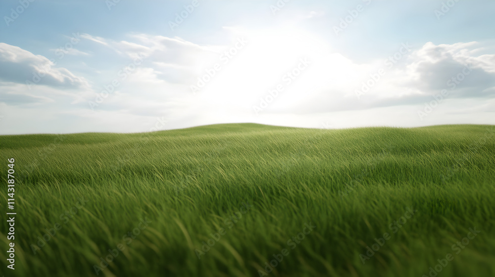 A clean design of a prairie with grass blowing in the wind and a bright sky overhead. Prairie and wind minimalist. A clean design of a prairie with grass blowing in the wind and a bright sky overhead. Prairie and wind minimalist.