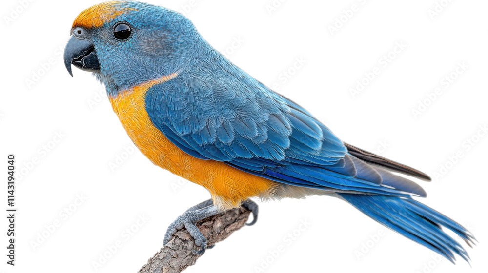 Obraz premium blue and yellow macaw isolated on white background