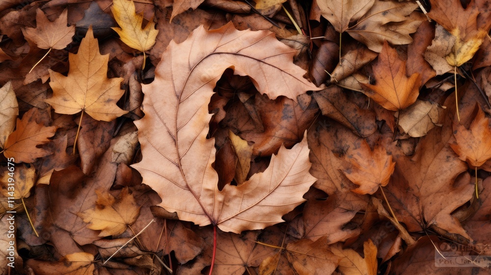Letter C formed by a brown leaf surrounded by autumn foliage showcasing seasonal beauty and nature's artistic patterns. Letter C formed by a brown leaf surrounded by autumn foliage showcasing seasonal beauty and nature's artistic patterns.