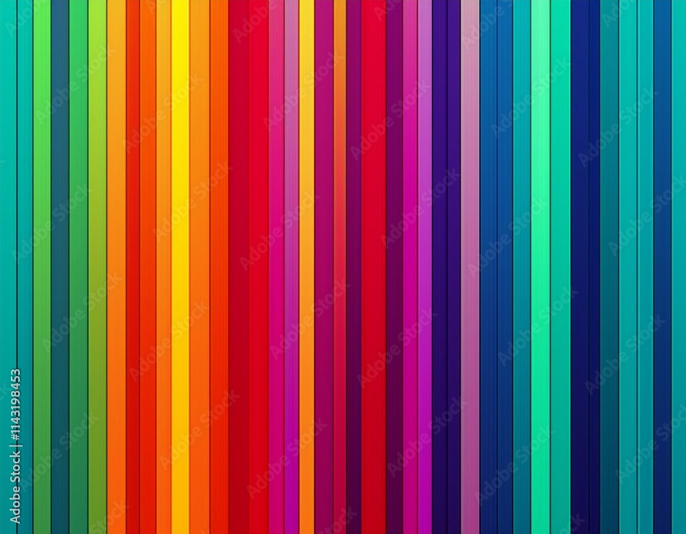 Obraz premium Fond bandes multicolores. Generated image