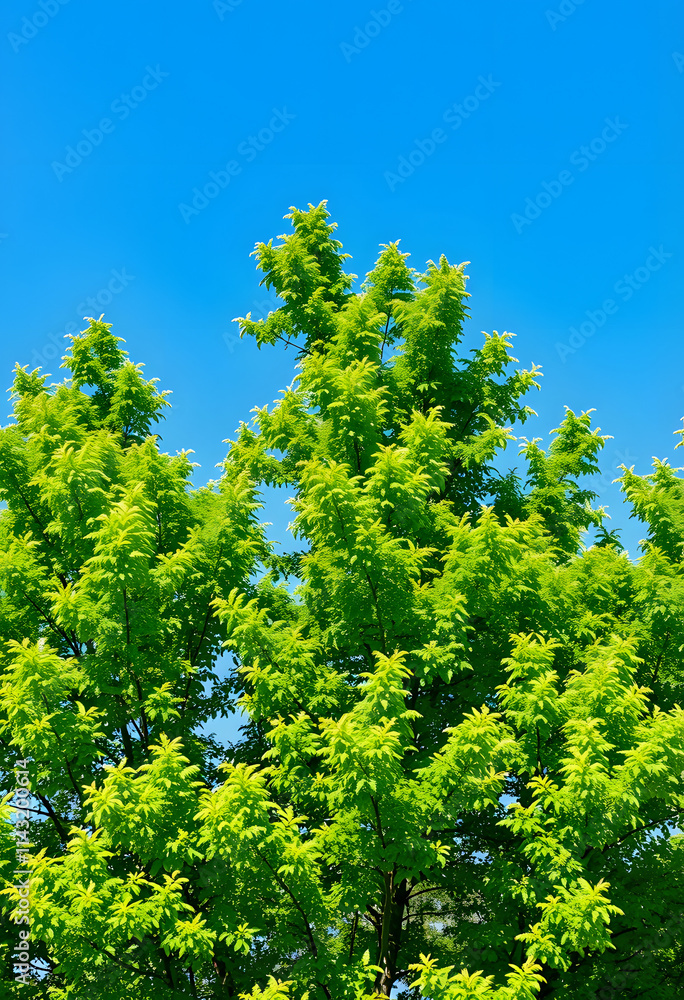 Green trees in summer time. Eco, fresh plants, green energy, healthy and happy life style concept. image, studio photography, with white tones Green trees in summer time. Eco, fresh plants, green energy, healthy and happy life style concept. image, studio photography, with white tones