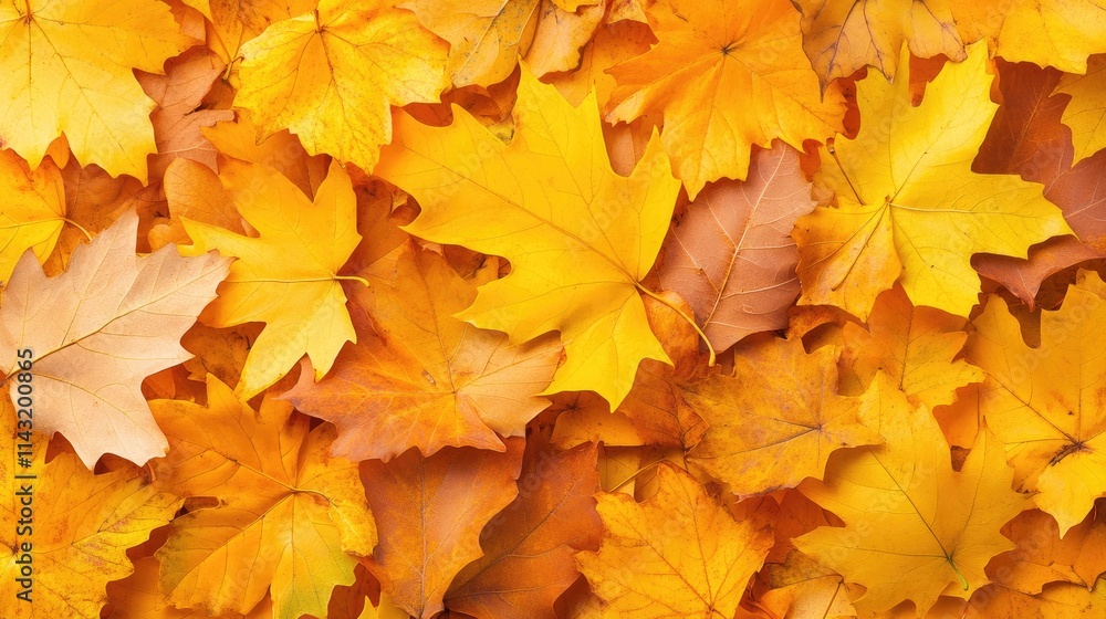 Autumn foliage vibrant yellow leaves covering the ground in a colorful seasonal display natural background texture Autumn foliage vibrant yellow leaves covering the ground in a colorful seasonal display natural background texture