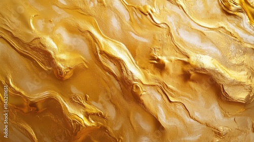 Wallpaper Mural Golden abstract texture with smooth gradients and shiny reflective surfaces creating a luxurious and elegant wall background design. Torontodigital.ca