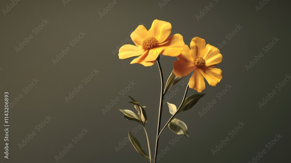 Naklejka premium Vibrant French Marigold Blooms Against a Soft Background Showcasing Their Natural Beauty and Unique Petal Structure