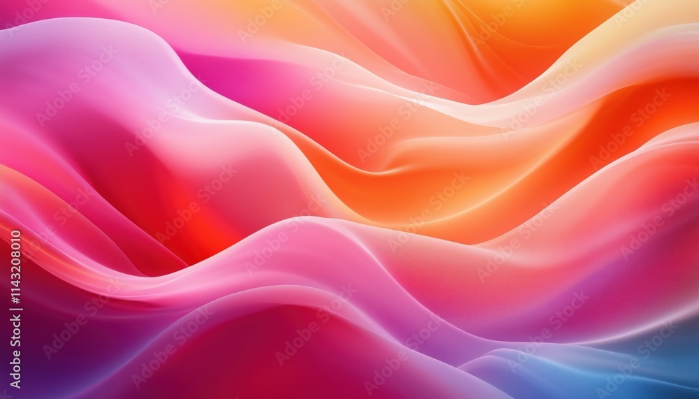 Fototapeta premium Elegant Waves: Abstract White Wave Design With Smooth, Clean Gradient Pattern In Modern Style