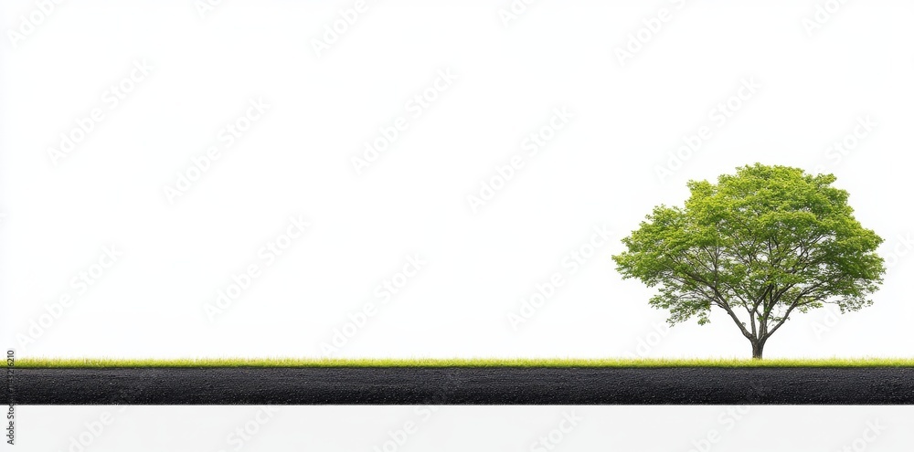 Obraz premium tree on a white
