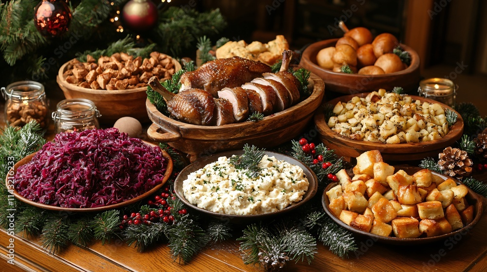 festive German Christmas dishes festive German Christmas dishes