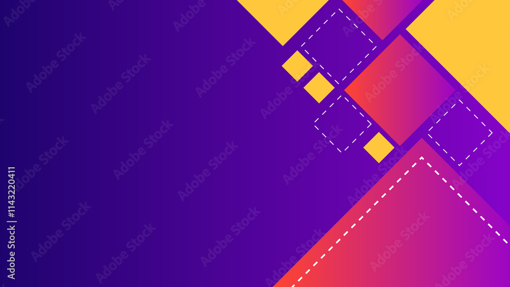 Obraz premium A colorful background with squares and triangles