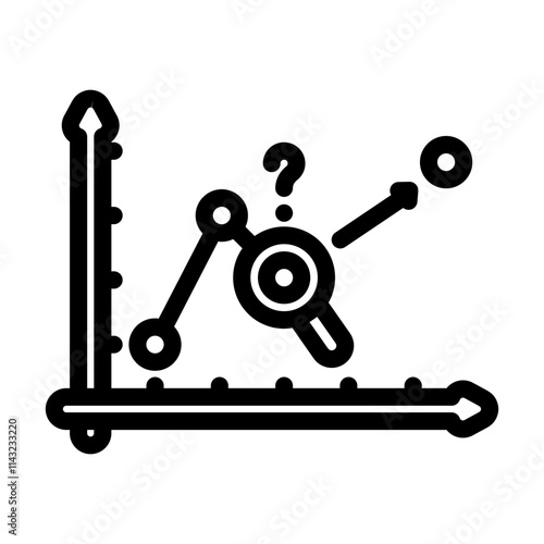 predictive analytics machine learning line icon vector. predictive analytics machine learning sign. isolated contour symbol black illustration