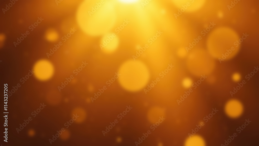 An abstract defocused background featuring warm, golden bokeh lights radiating from a central point. Concept of a warm, glowing, and celebratory background.
An abstract defocused background featuring warm, golden bokeh lights radiating from a central point. Concept of a warm, glowing, and celebratory background.
