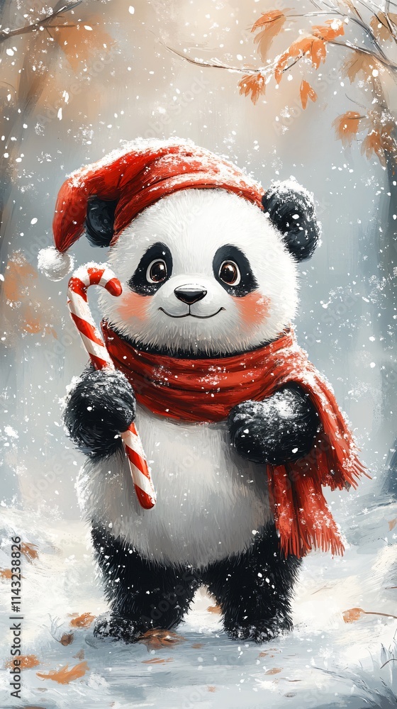Christmas panda Christmas panda