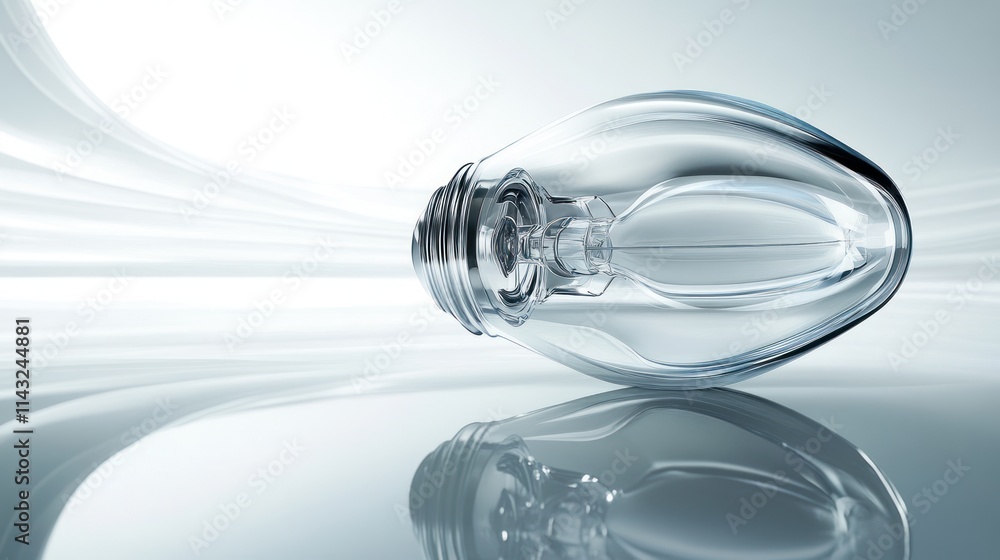 A sleek, modern glass object reflecting light, suggesting innovation and design. A sleek, modern glass object reflecting light, suggesting innovation and design.