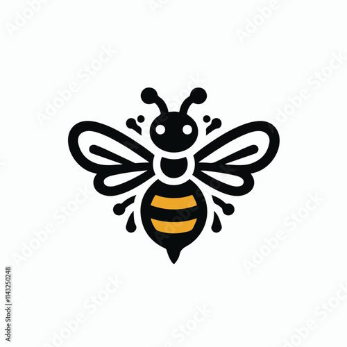 bee logo illustration