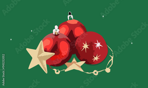 Big Merry Christmas natal red