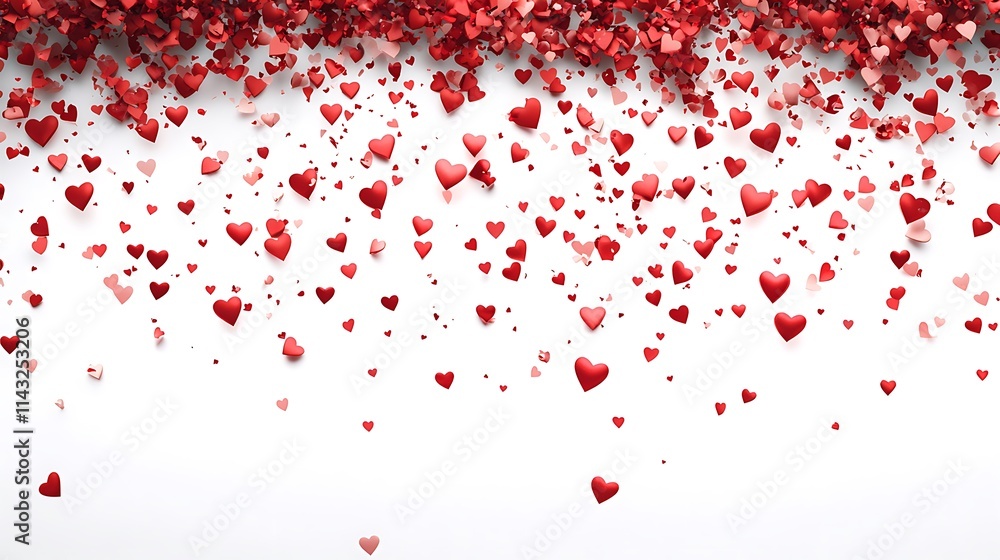 Celebrating love with heart confetti festive event indoor whimsical Celebrating love with heart confetti festive event indoor whimsical