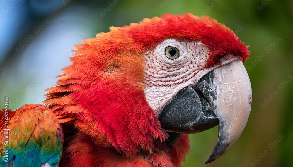 Obraz premium Macaw face close-up