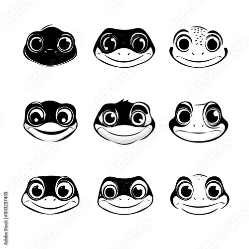 Wallpaper Mural set of animals head vector style Torontodigital.ca