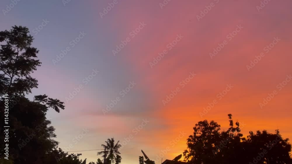Sunset view. Sunrise. Sky. Nature Sunset view. Sunrise. Sky. Nature