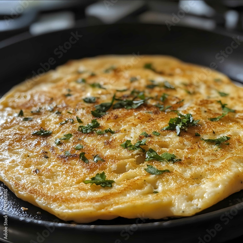 An eggless omelette photo