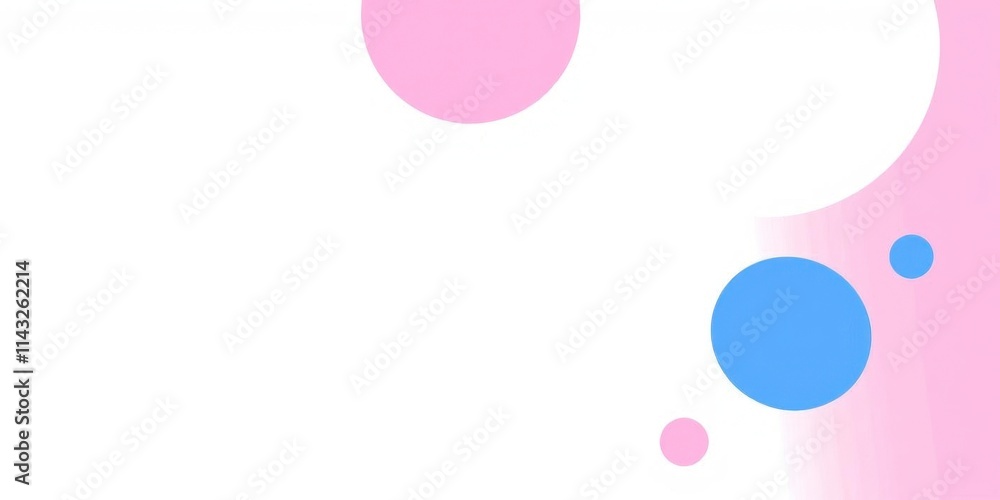 Obraz premium Abstract halftone white background with blue, green, and pink dots in varying sizes, green, background, white