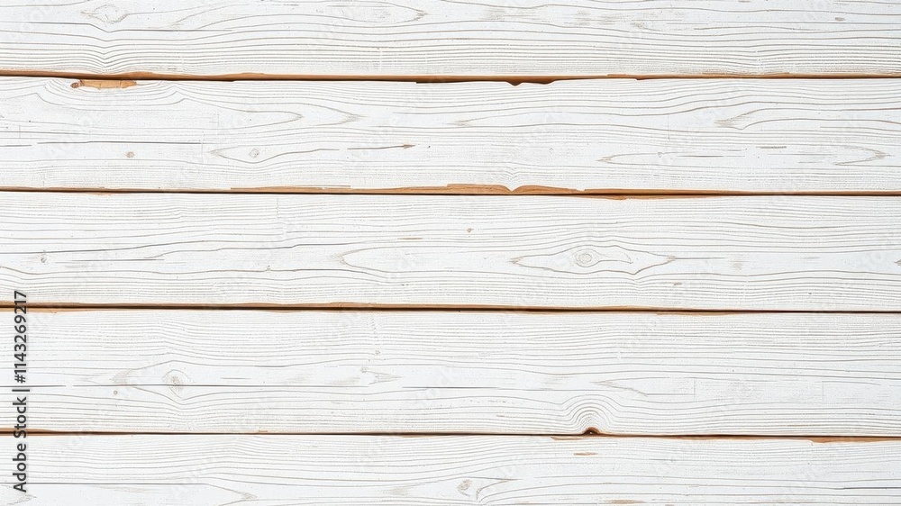 Naklejka premium White wooden boards with a beautifully textured surface, perfect for adding a rustic touch to any project, white, copy space