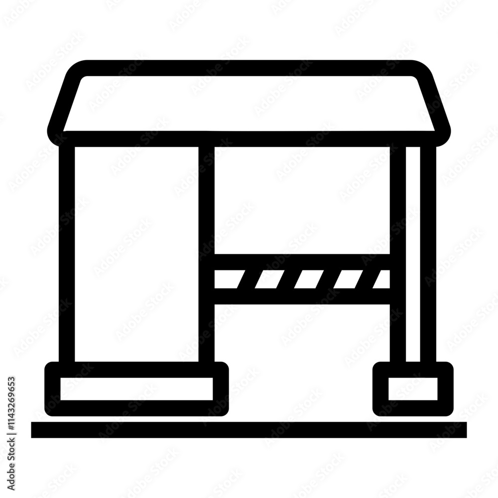 toll Line Icon toll Line Icon