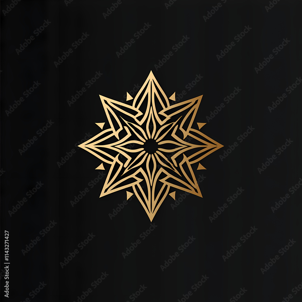 Minimalist vector logo design of compass rose with geometric patterns Minimalist vector logo design of compass rose with geometric patterns