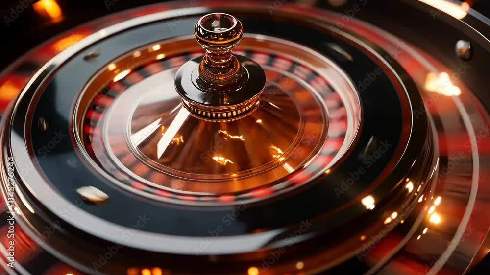 Roulette wheel spins in a vibrant casino setting during an exciting nighttime atmosphere Roulette wheel spins in a vibrant casino setting during an exciting nighttime atmosphere