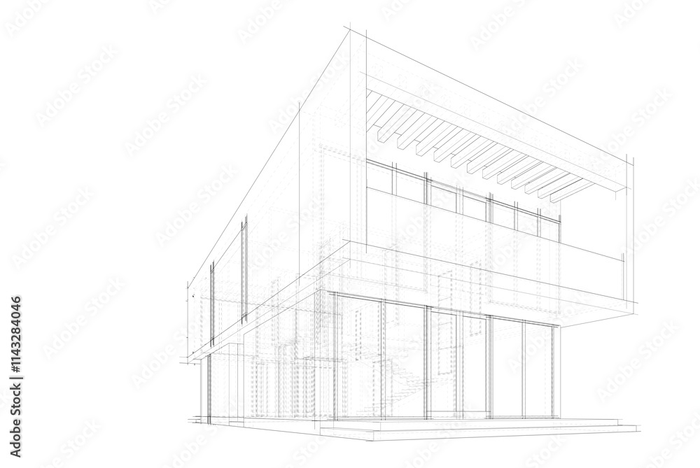sketch of house sketch of house