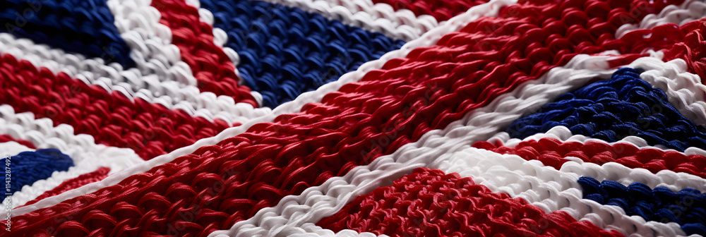 Impression of British Quality: A Close-up Detail of Handcrafted British Flag Displaying Unsurpassed Craftsmanship Impression of British Quality: A Close-up Detail of Handcrafted British Flag Displaying Unsurpassed Craftsmanship